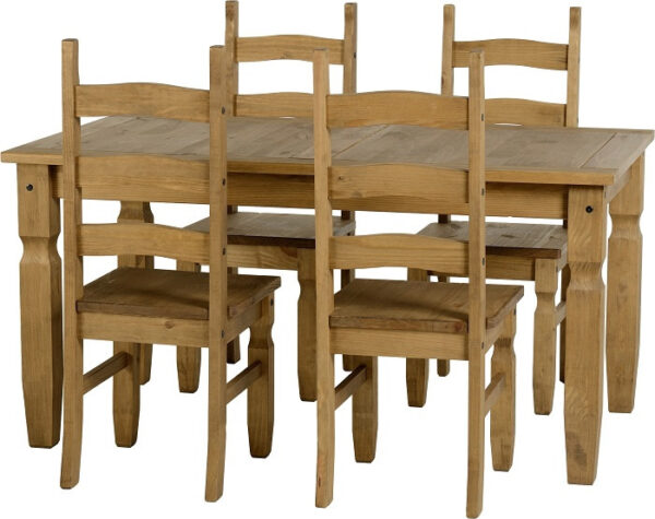 Mexican Pine 5' Dining Set