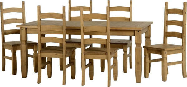 Mexican Pine 6' Dining Set