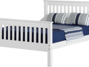 Monaco 4'6" Bed High Foot End (White)