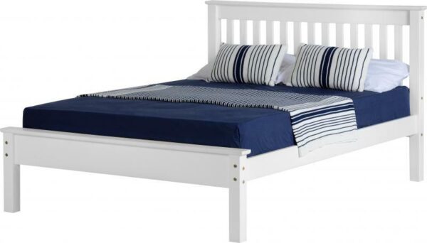 Monaco 5' Bed Low Foot End (White)