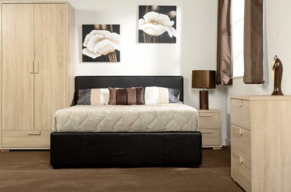 Prado Plus 4'6" Storage Bed (Brown)