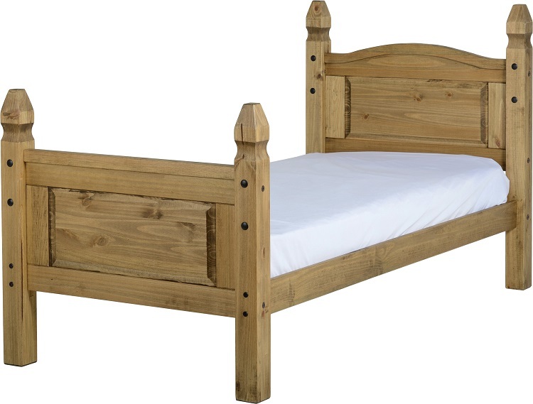 Corona Pine Single (3') High Foot End Bed