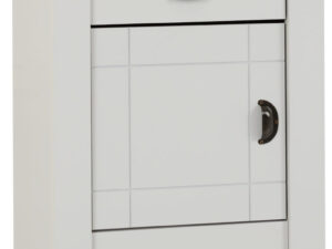 Ludlow 1 Drawer 1 Door Bedside Cabinet (Grey)
