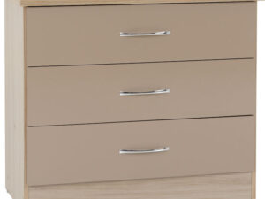 Nevada 3 Drawer Chest - Oyster