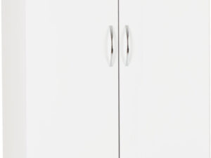 Nevada 2 Door 1 Drawer Wardrobe - White Gloss